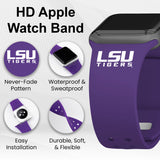 LSU Tigers HD Apple Watch Band
