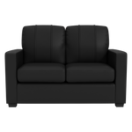 Silver Loveseat with Kansas Jayhawks Logo