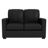 Silver Loveseat with Kansas Jayhawks Logo