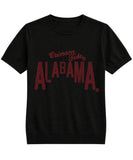 University of Alabama Crimson Tide Design Black Short Sleeve Sweater
