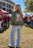 University of Alabama Big Al Block A Army Green Bomber