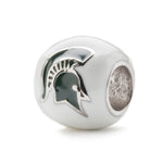 Michigan State Bead White
