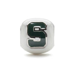 Michigan State Bead White
