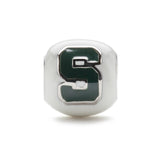 Michigan State Bead White
