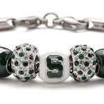 Michigan State Bead White
