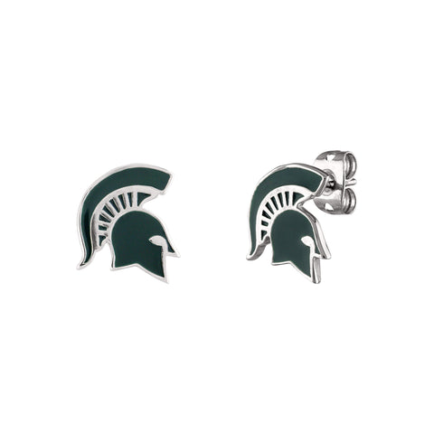 Michigan State Spartan Stud Earrings