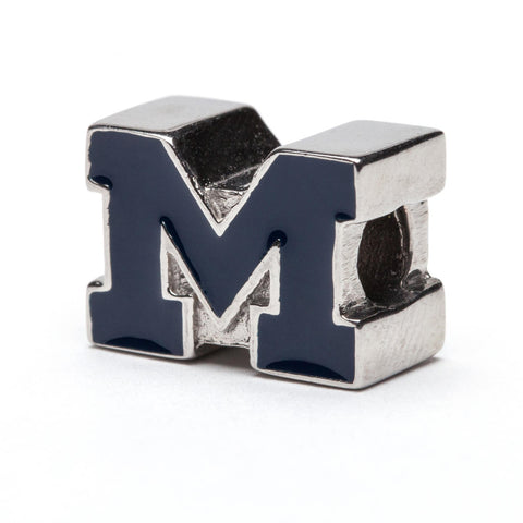 Michigan Charm Blue Block M