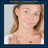 Michigan Earrings HAIL Studs 18K Gold Finish