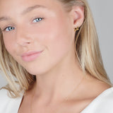 Michigan Earring Studs 18K Gold Finish