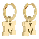 Michigan Earring Huggie Hoops 18K Gold Finish