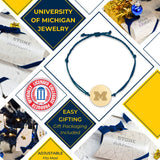 Michigan Logo Charm Coin Bracelet