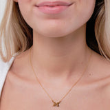 Michigan Wolverines Necklace Block M