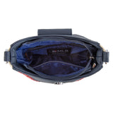 MLB Atlanta Braves Team Baseball Stitch Crossbody -Blue