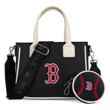 MLB Boston Red Sox Team Tote/Crossbody with Baseball Coin Pouch
