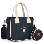 MLB Houston Astros Team Tote/Crossbody with Baseball Coin Pouch