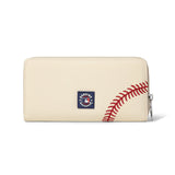 MLB Philadelphia Phillies Zip Wallet Baseball Stitch Detail