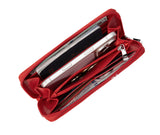 MLB Philadelphia Phillies Zip Wallet Baseball Stitch Detail