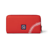 MLB Philadelphia Phillies Zip Wallet Baseball Stitch Detail