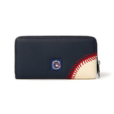 MLB New York Yankees Zip Wallet Baseball Stitch Detail