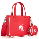 MLB New York Yankees Team Tote/Crossbody with Baseball Coin Pouch