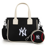 MLB New York Yankees Team Tote/Crossbody with Baseball Coin Pouch