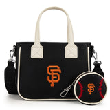 San Francisco Giants Team Tote/Crossbody with Baseball Coin Pouch