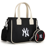 MLB New York Yankees Team Tote/Crossbody with Baseball Coin Pouch