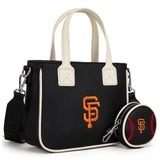 San Francisco Giants Team Tote/Crossbody with Baseball Coin Pouch