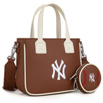 MLB New York Yankees Team Tote/Crossbody with Baseball Coin Pouch