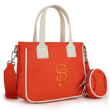 San Francisco Giants Team Tote/Crossbody with Baseball Coin Pouch