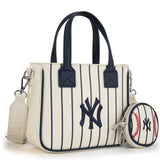MLB New York Yankees Team Tote/Crossbody with Baseball Coin Pouch