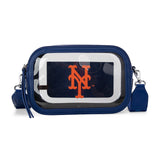 MLB New York Mets Team Clear Crossbody Bag/Stadium Bag