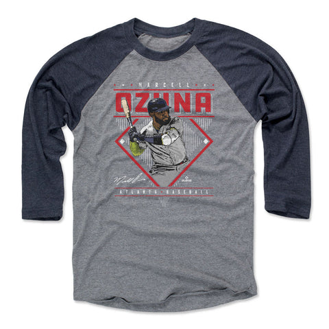 Marcell Ozuna Atlanta Diamond Name WHT