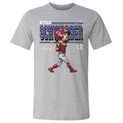 Kyle Schwarber Philadelphia Cartoon WHT