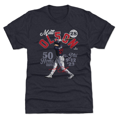 Matt Olson Atlanta 50 Homers WHT