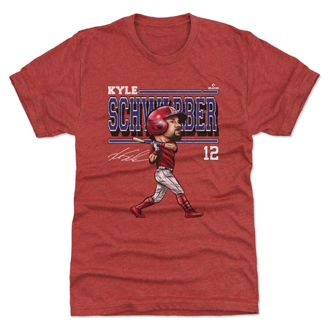 Kyle Schwarber Philadelphia Cartoon WHT