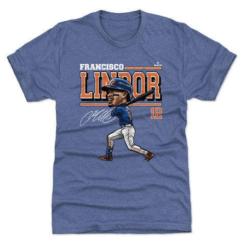 Francisco Lindor Cartoon WHT