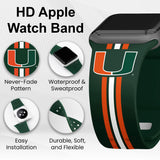 Miami Hurricanes HD Apple Watch Band