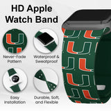 Miami Hurricanes HD Apple Watch Band