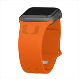 Miami Hurricanes Engraved Apple Watch Band