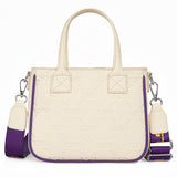 LSU Tigers Embossed Tote Bag with Coin Pouch