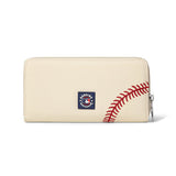 MLB New York Yankees Zip Wallet Baseball Stitch Detail