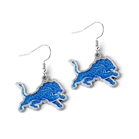 Detroit Lions GLITTER DAZZLE EARRINGS