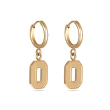 Ohio State Block O Huggie Hoops - Gold Finish