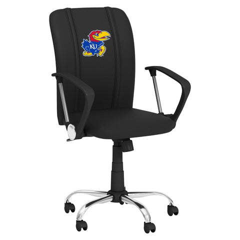 Curve Task Chair with Kansas Jayhawks Logo