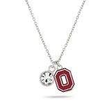 Ohio State Buckeyes Block O Charm Necklace