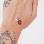 Ohio State Buckeyes Block O Charm Necklace