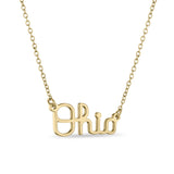 Ohio State Script Ohio 18K Gold Plated Necklace