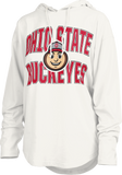 Ohio State Buckeyes "Maxima Glittler" Light Weight Hooded Top