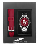 Oklahoma Sooners Men's Contender Watch Gift Set